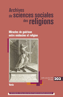 Archives de sciences sociales des religions, no 203